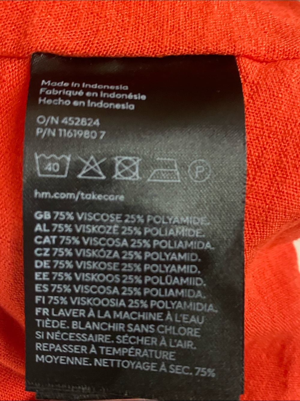 H&M Red High Cross-Neck Crop Top - Picture 5 of 5